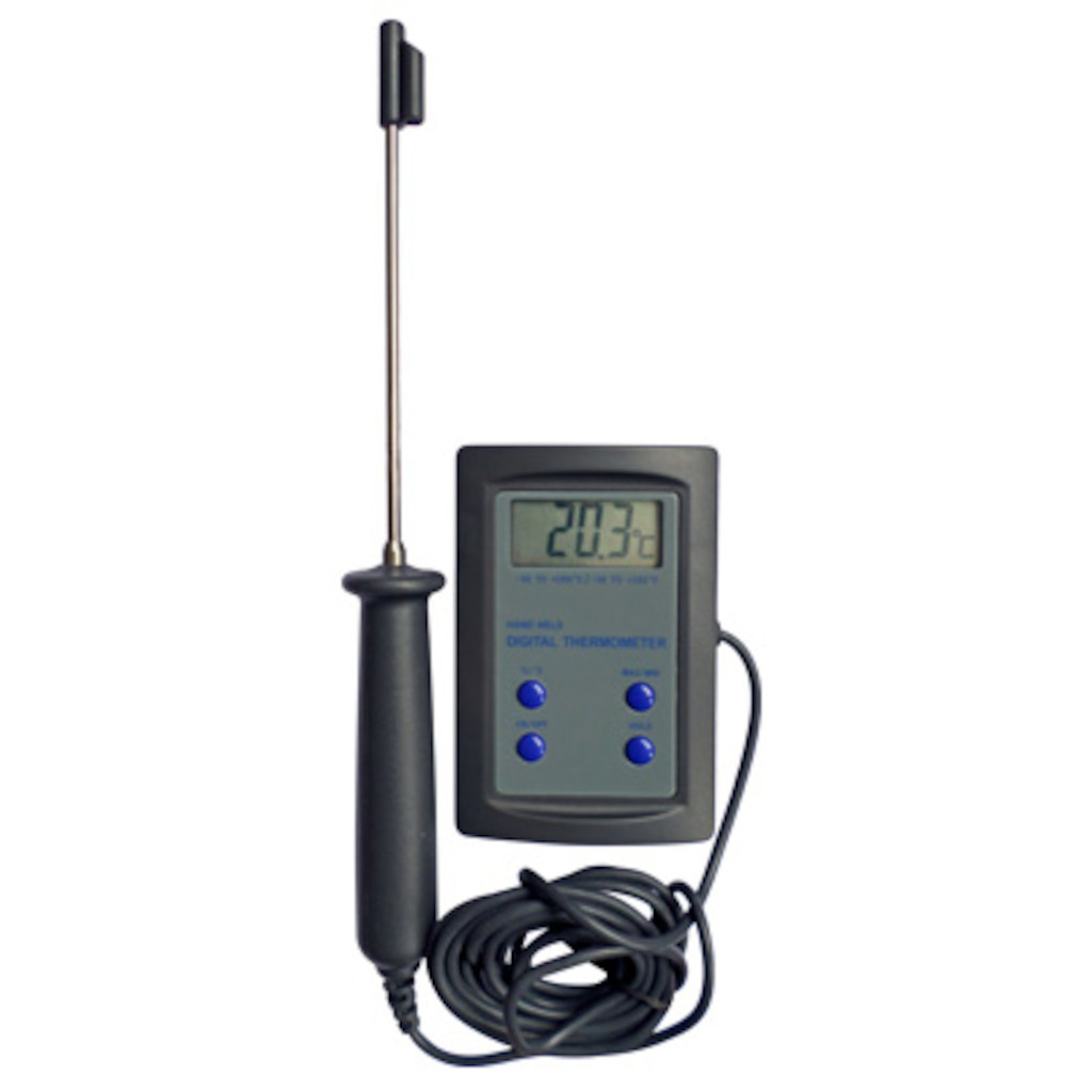 Détecteur de température de refroidissement à eau pour ordinateur,  thermomètre numérique avec écran LCD/cadre/sonde étanche pour système de