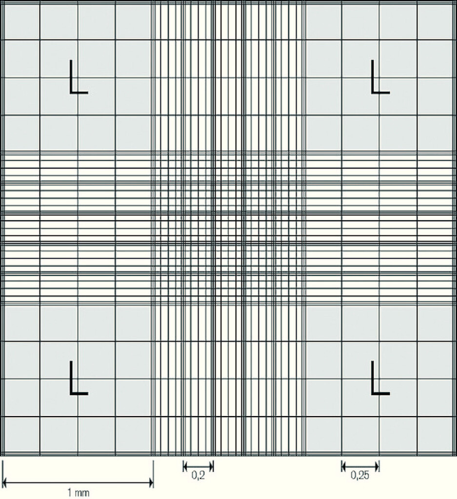 Cellules de numération Marienfeld, Dark Line, sans pinces