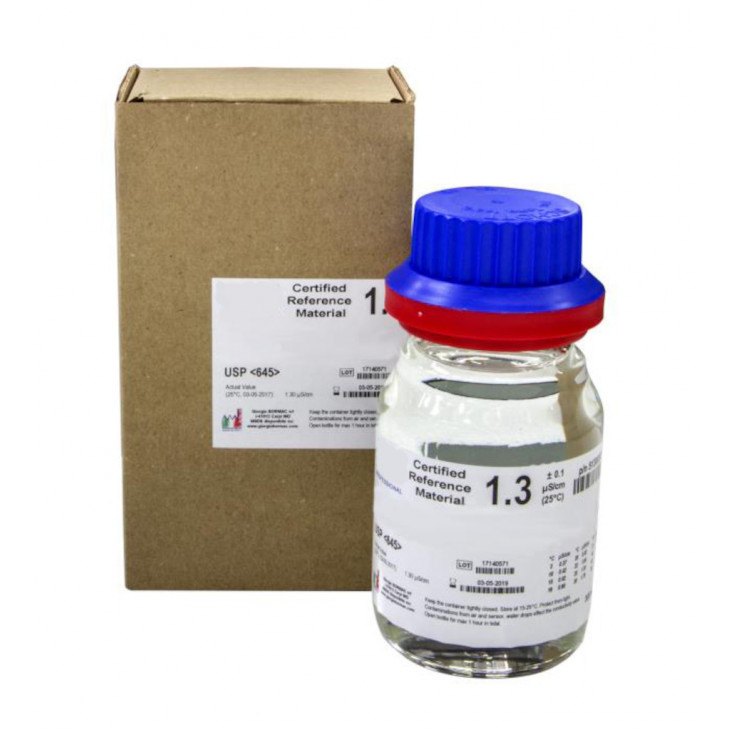 SOLUTION ETALON COND 1,3 US/CM HUMEAU CERTIFIEE NIST - 280ML