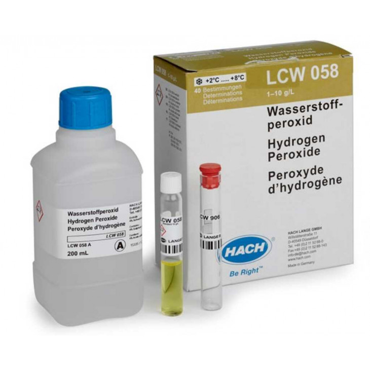 TEST PEROXYDE HYDROGENE 1-10G/L HACH LCW058 - PACK 40