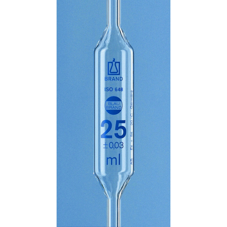 PIPETTE JAUGEE CL.AS 1 TRAIT GRADUEE BLEUE AR-GLASS -0,5ML