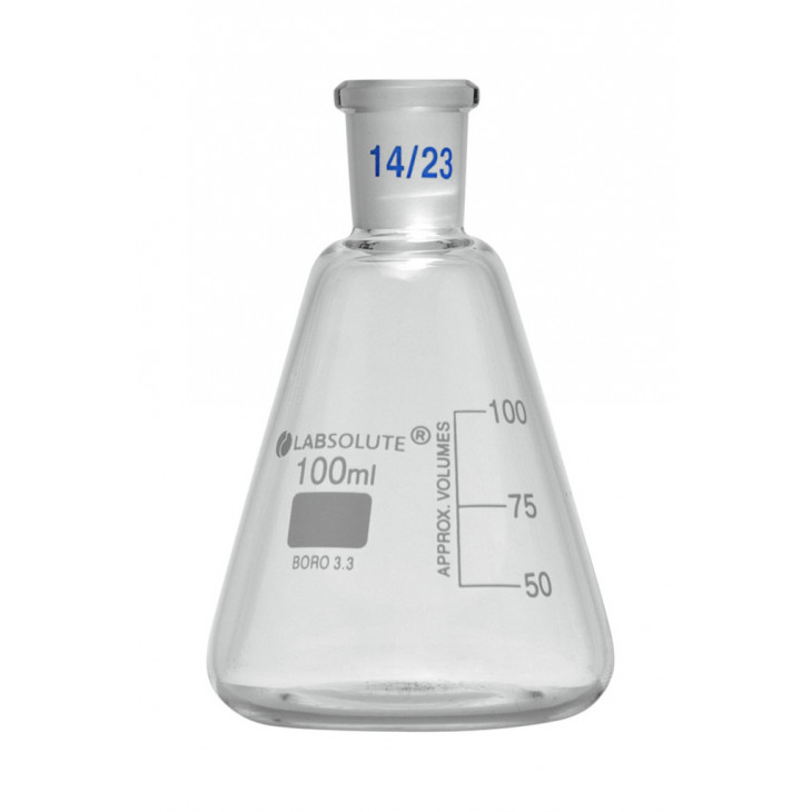 Flacon de laboratoire 100 ml gradué en verre borosilicaté