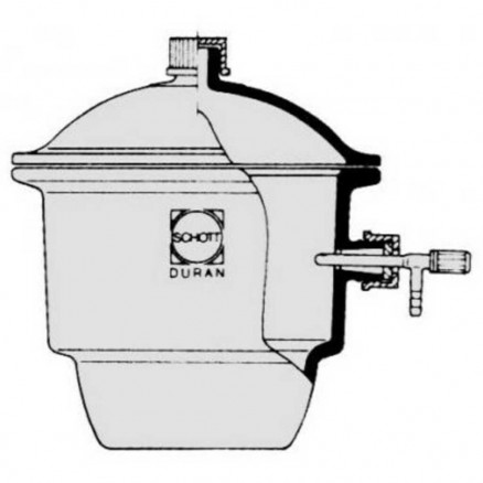 DESSICCATEUR EN VERRE A ROBINET DIAMETRE 200MM