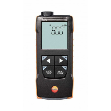 THERMOMETRE TESTO 110 A 1 CANAL CTN & PT100 AVEC CONNEXION A L'APP