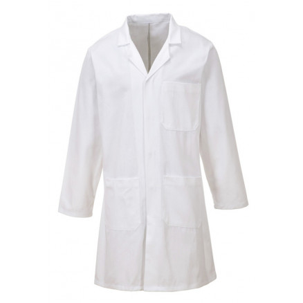 BLOUSE DE LABORATOIRE EN COTON A PRESSION - HOMME T.L