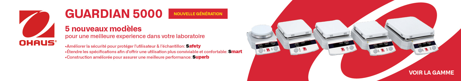 Nouvelle gamme Guardian 5000 Ohaus